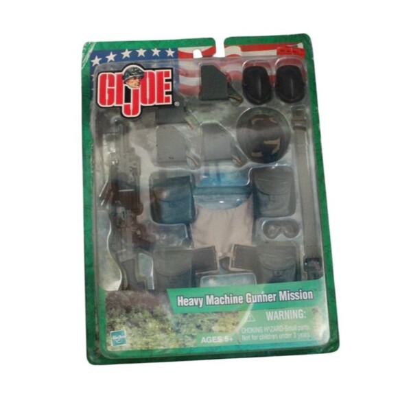 Vintage 2003 GI JOE 1/6 Heavy Machine Gunner Misson Accessory Set NIP - Picture 1 of 3